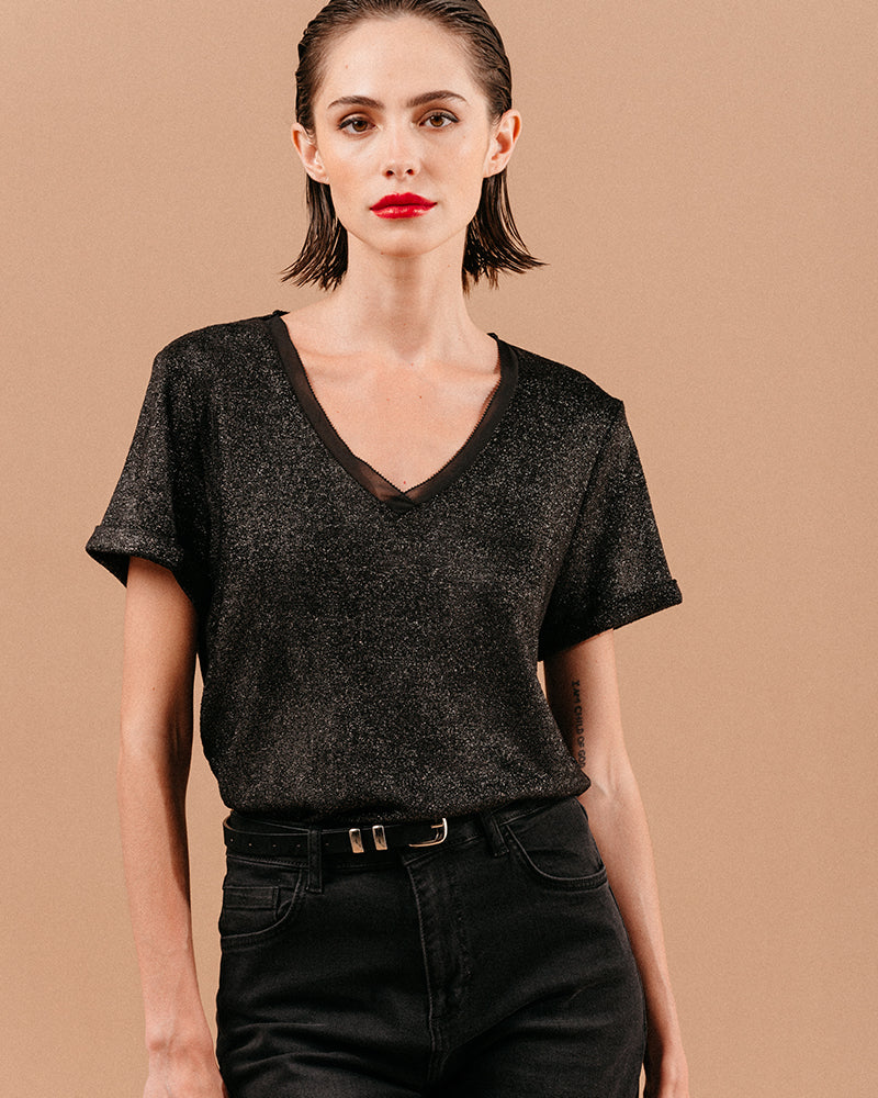 Camiseta Amante - Negro