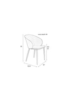 Gigi All - Dining Chair - Polypropylene Plastic - Beige/White