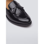 Spazolatto Leather Tassel Loafers - Black