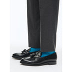 Spazolatto Leather Tassel Loafers - Black