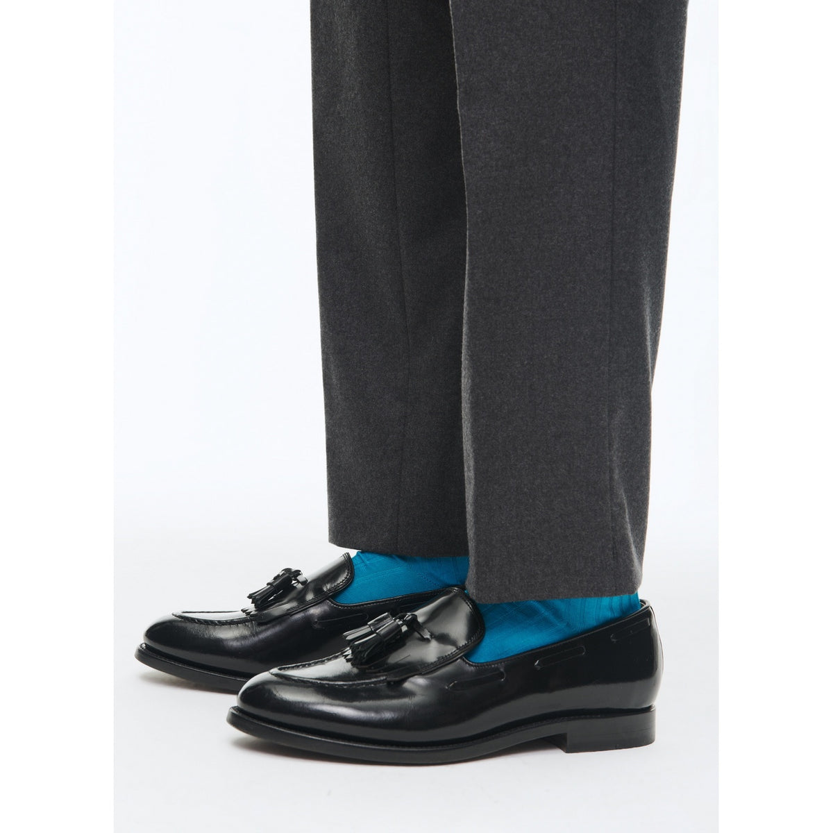 Spazolatto Leather Tassel Loafers - Black