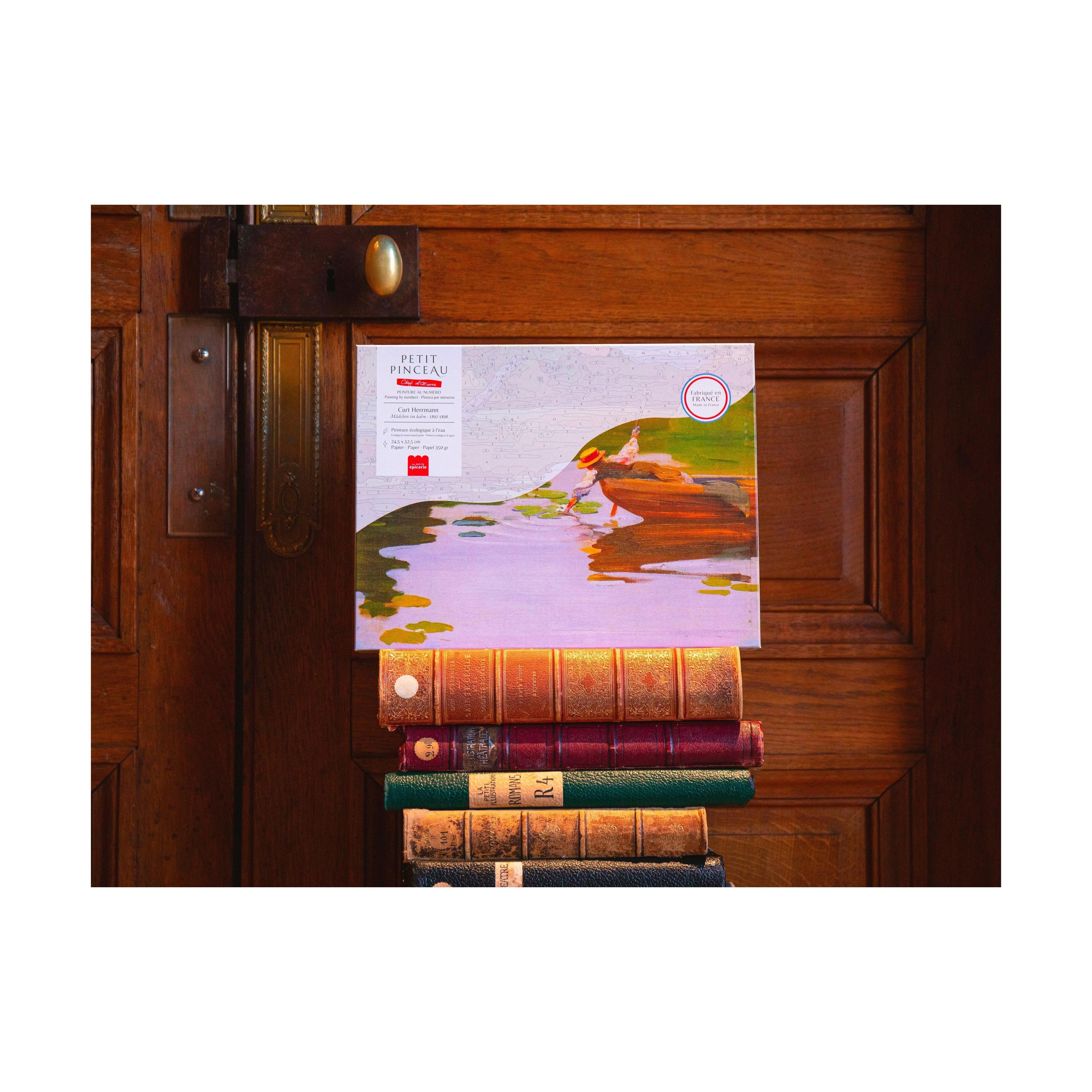 Coffret Peinture Au Numéro - Petit Pinceau - Mâdchen Im Kahn, Curt Herrmann