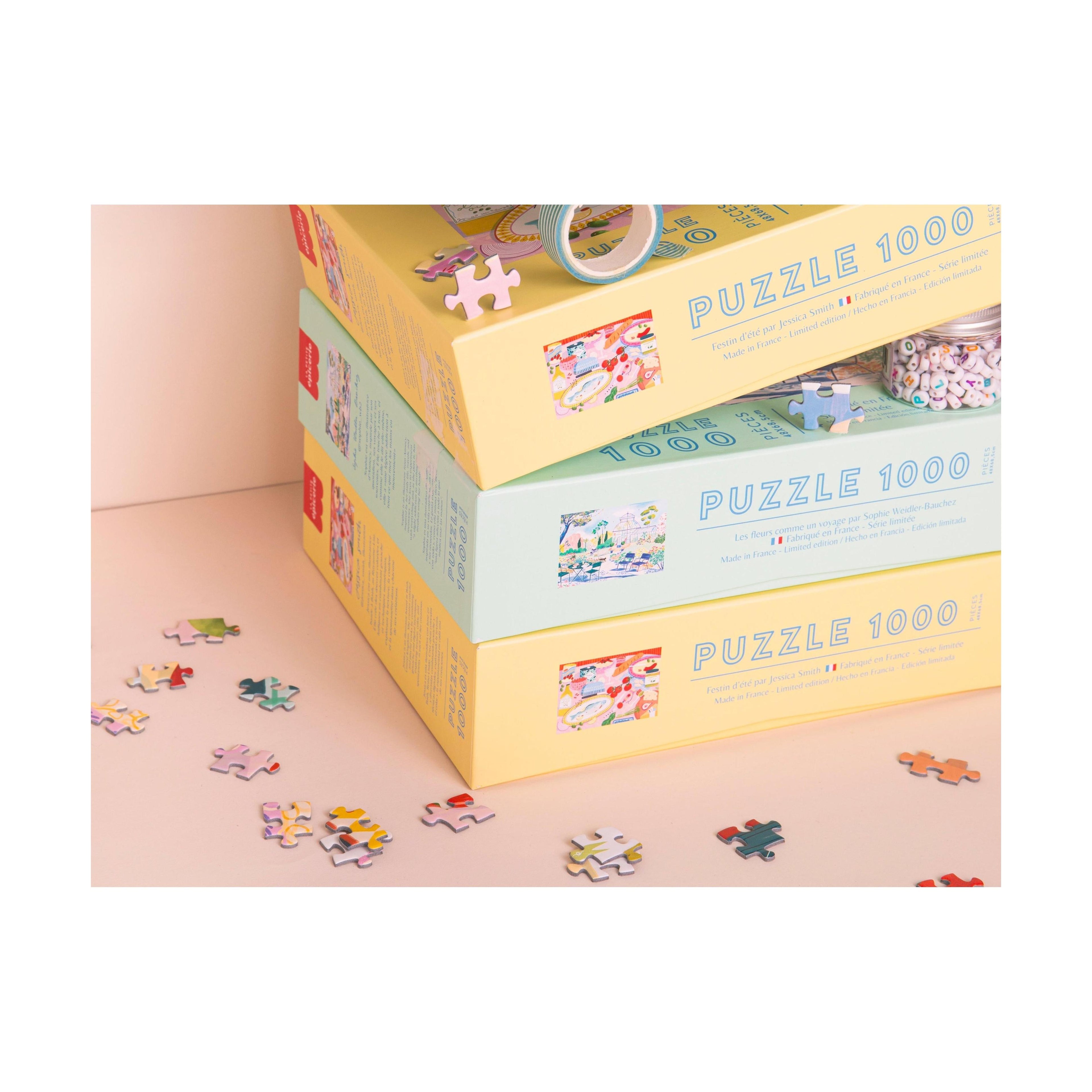 Puzzle Festin D'Été  Par Jessica Smith - 1000 Pièces