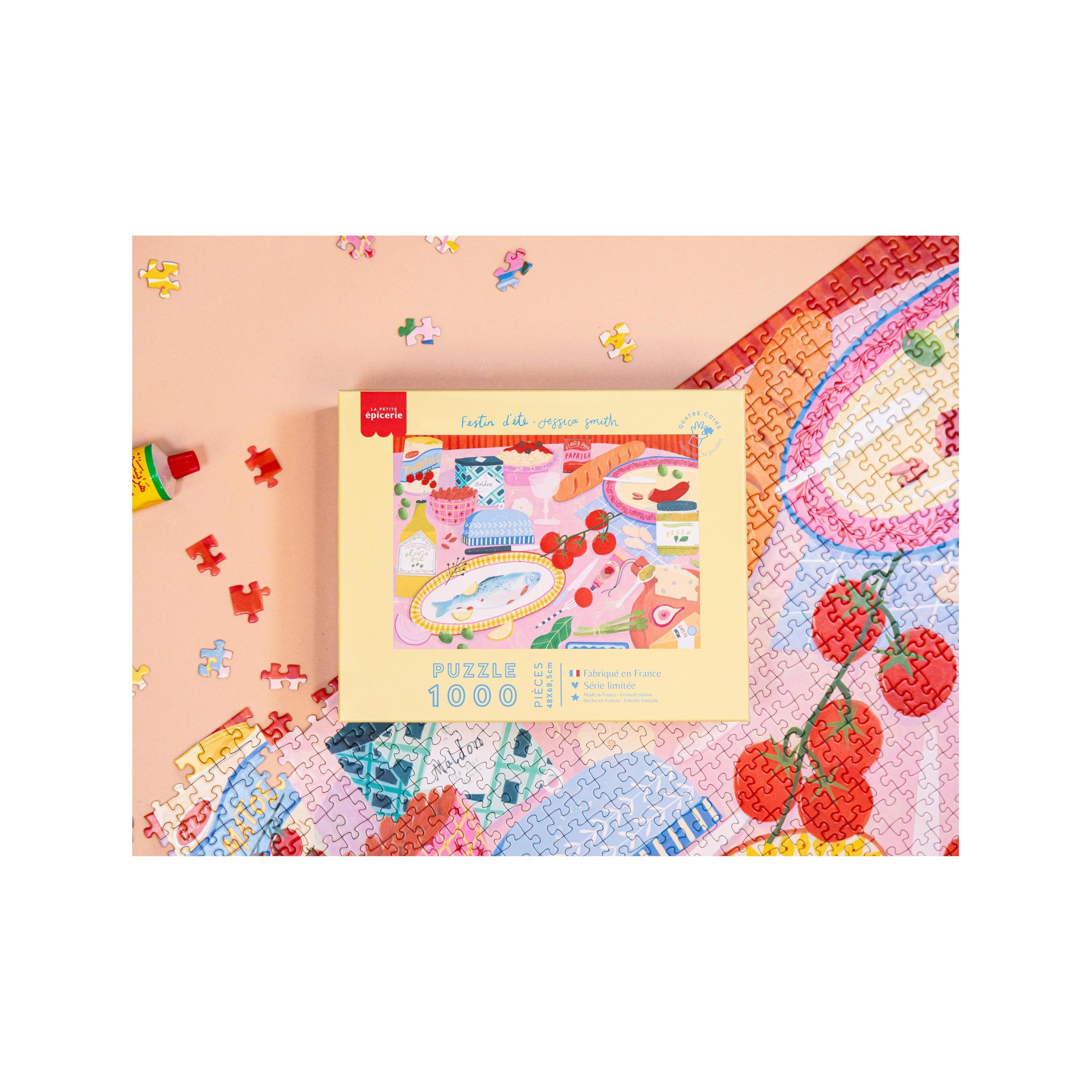 Puzzle Festin D'Été  Par Jessica Smith - 1000 Pièces