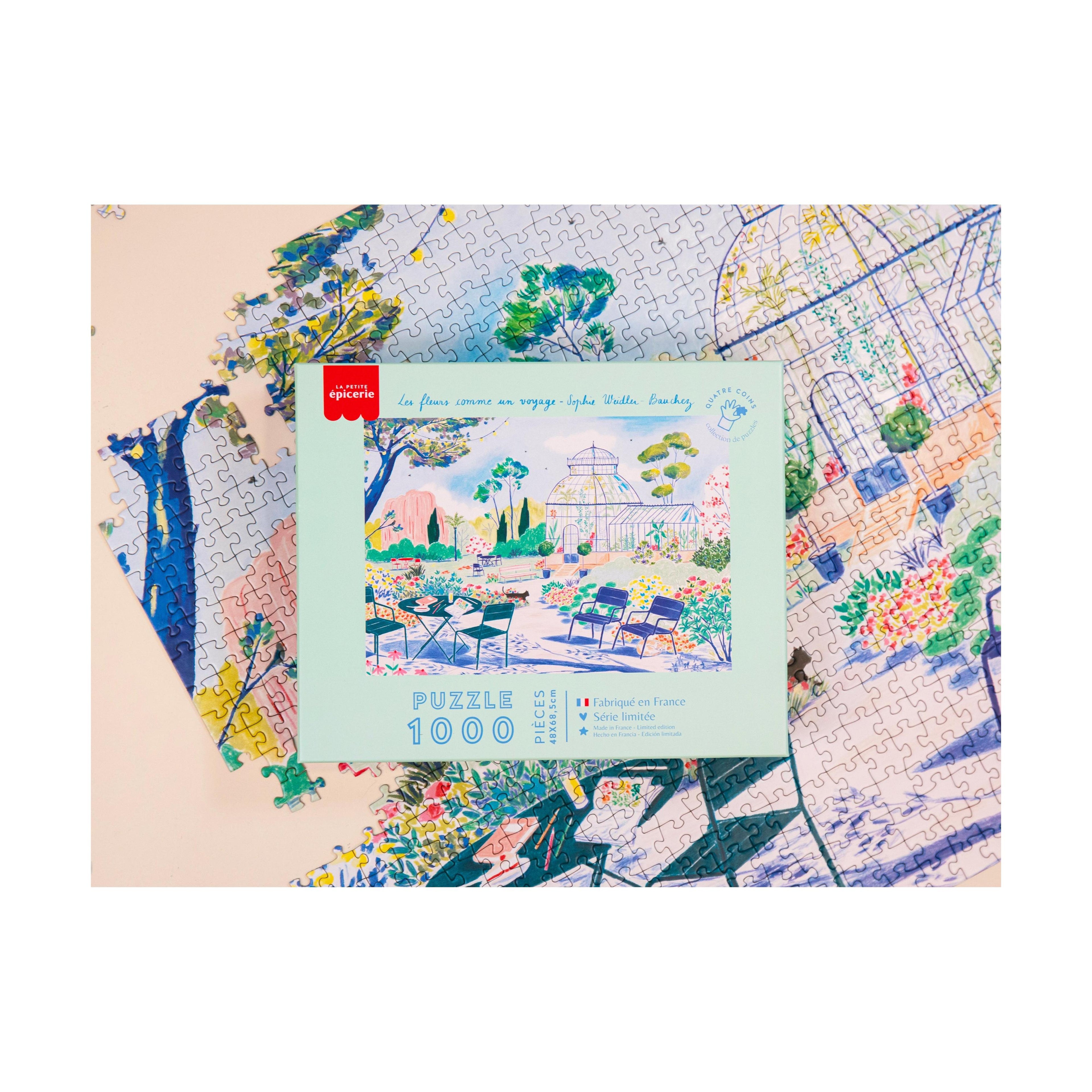 Puzzle Flores como un viaje de Sophie Weidler Bauchez - 1000 piezas