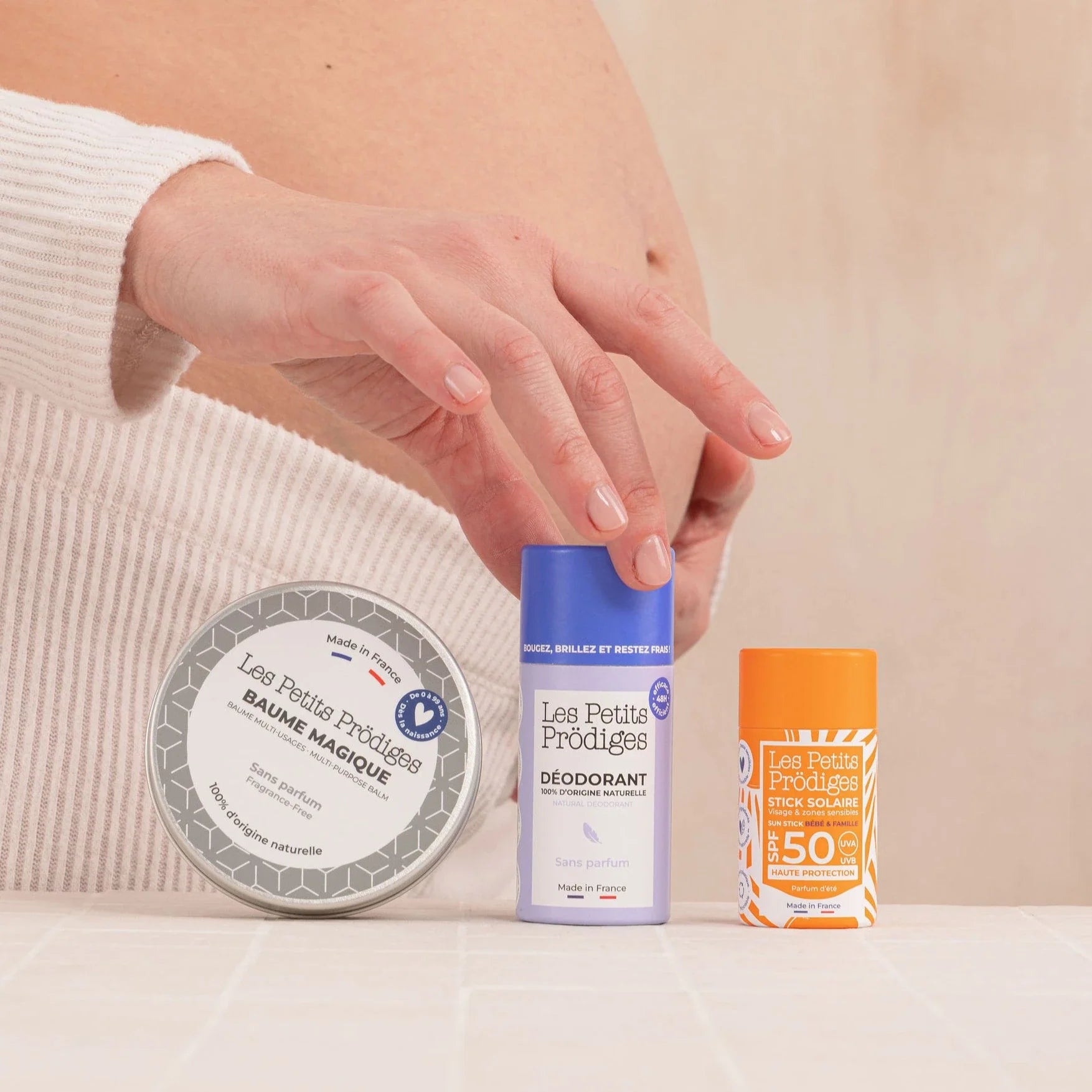 Trio produits naturels pour les femmes enceintes