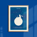 Affiche Le Petit Prince Collection Bleu Blanc Prince Rose