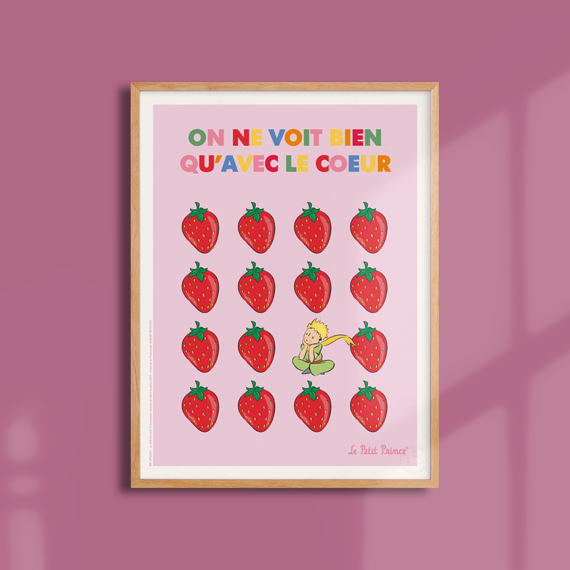Affiche Le Petit Prince En Couleur - Fraise