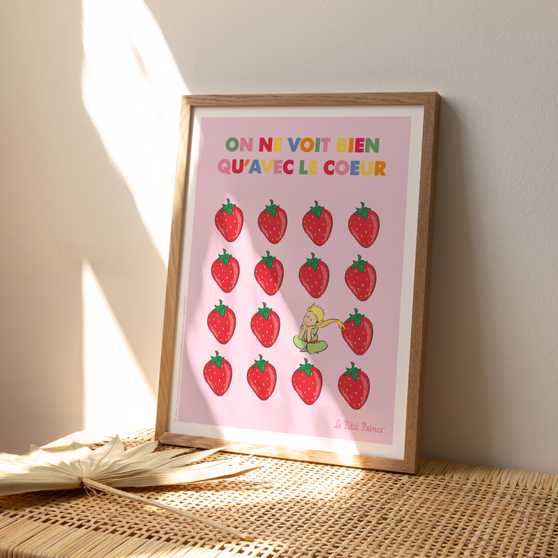 Affiche Le Petit Prince En Couleur - Fraise