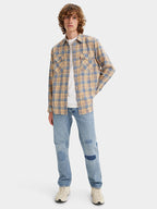 Levi'S 501 Blue Jeans With Distressed Effect