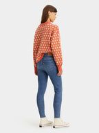 Levi'S 720 Blue Skinny Jeans With Washed Effect