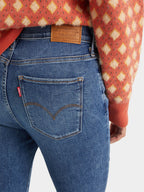 Levi'S 720 Blue Skinny Jeans With Washed Effect