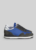 Fursac - Sneakers En Daim Et Nylon Bleues Et Grises - Faience