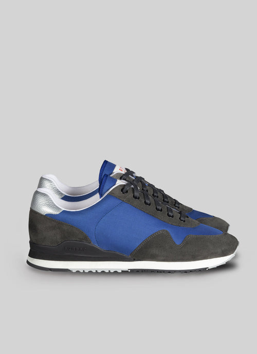 Fursac - Zapatillas Deportivas De Ante Y Nylon Azul Y Gris - Faience