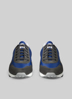 Fursac - Sneakers En Daim Et Nylon Bleues Et Grises - Faience