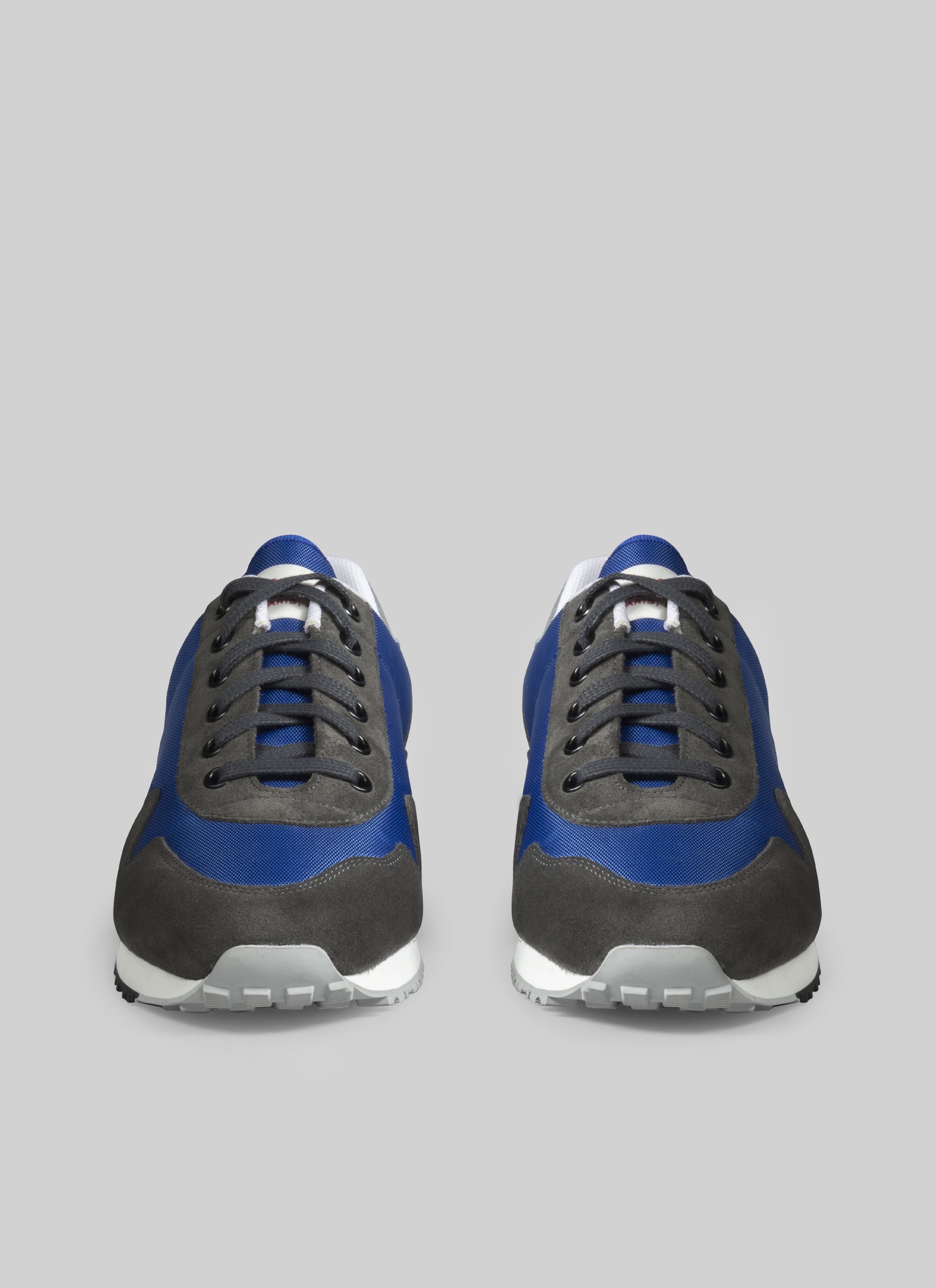 Fursac - Sneakers En Daim Et Nylon Bleues Et Grises - Faience