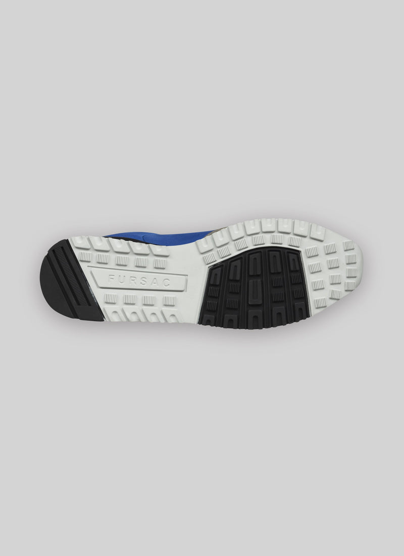 Fursac - Sneakers En Daim Et Nylon Bleues Et Grises - Faience