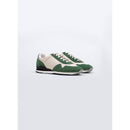 Fursac - Sneakers En Daim Et Nylon - Vert Bouteille