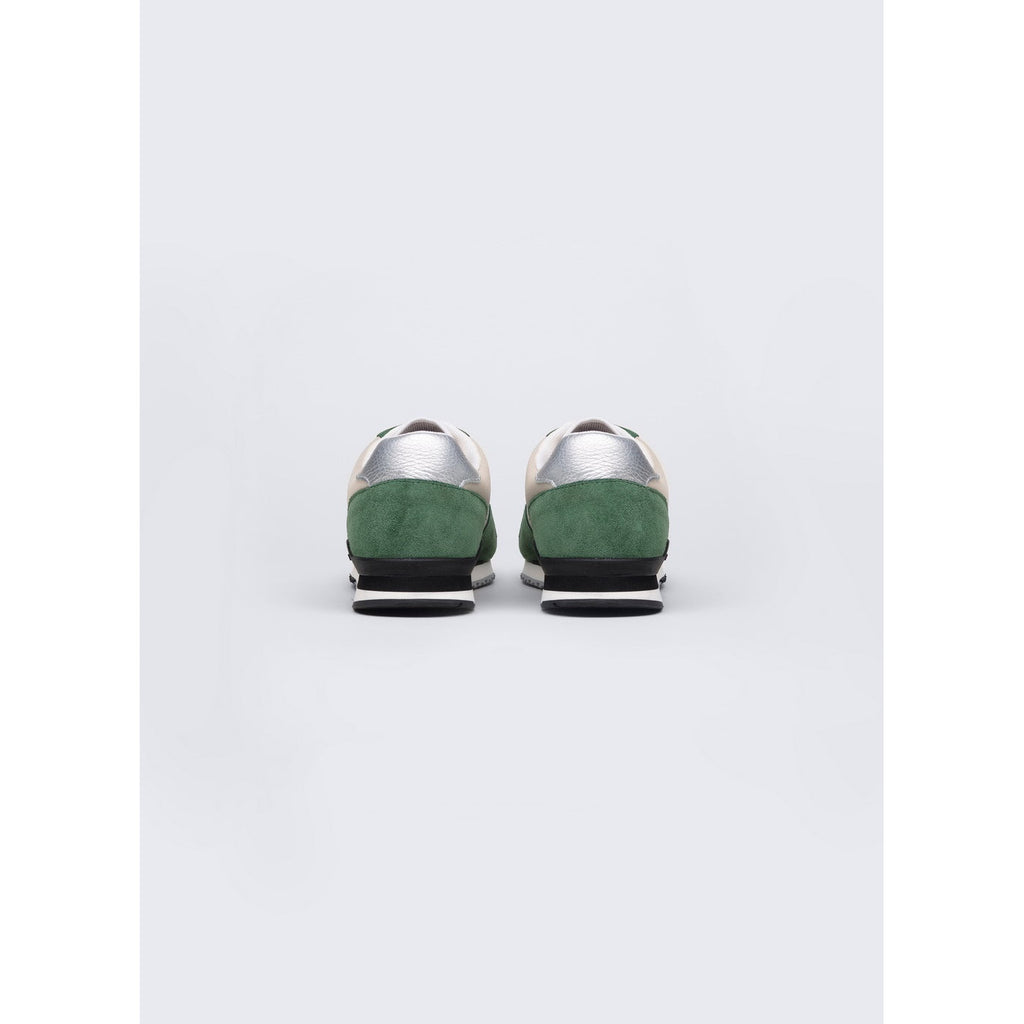 Fursac - Sneakers En Daim Et Nylon - Vert Bouteille - Homme