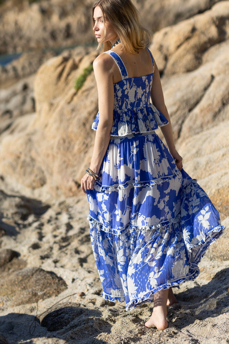 Jupe Antonella Flower Blue