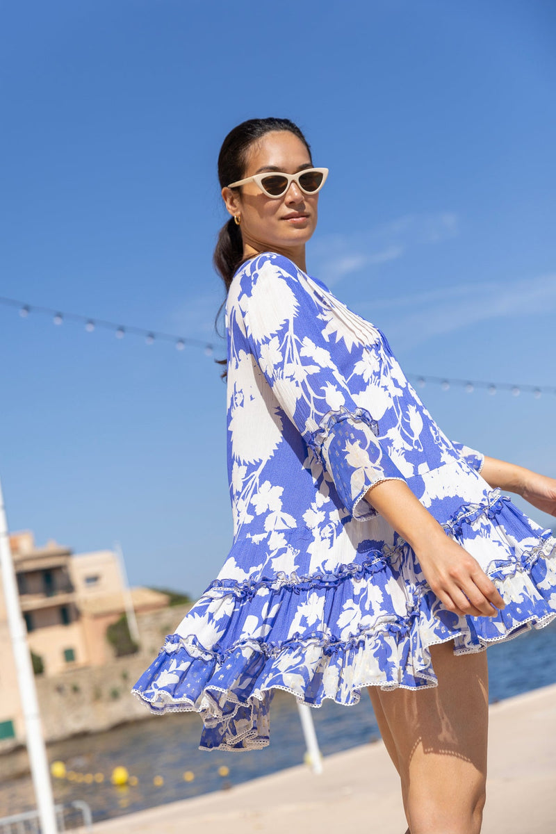 Robe Bella Ciao Flower Blue
