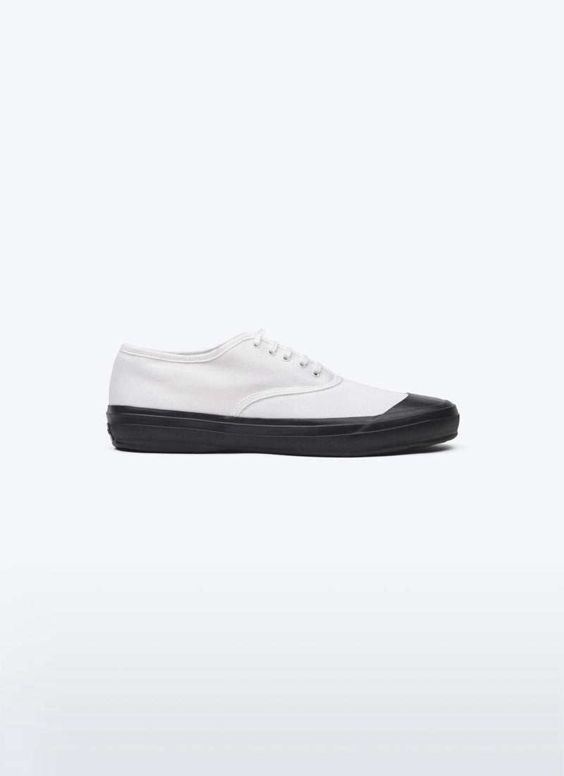 Fursac - Tennis Blanches En Toile De Coton - Blanc - Homme