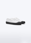 Fursac - Tennis Blanches En Toile De Coton - Blanc - Homme