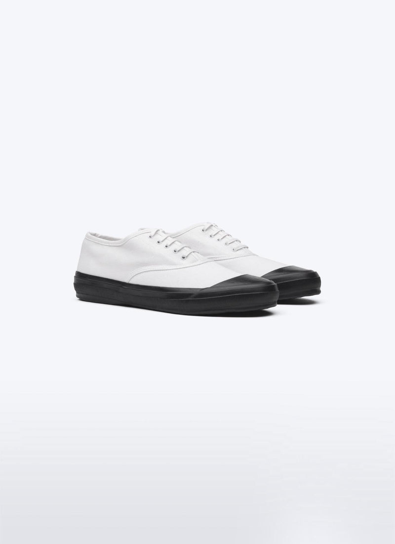 Fursac - Tennis Blanches En Toile De Coton - Blanc - Homme