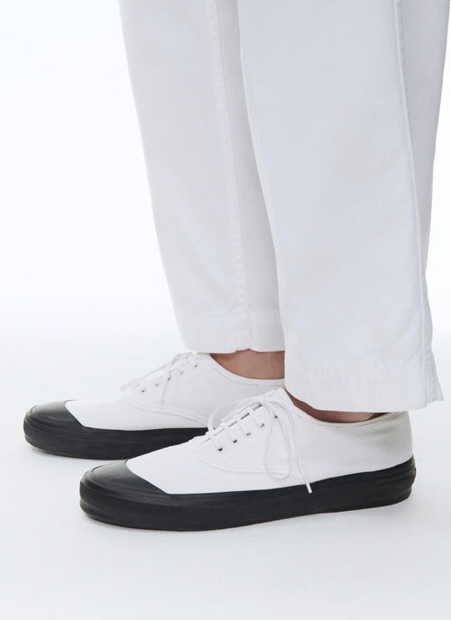 Fursac - Zapatillas deportivas de lona de algodón blanco - Blanco - Hombre