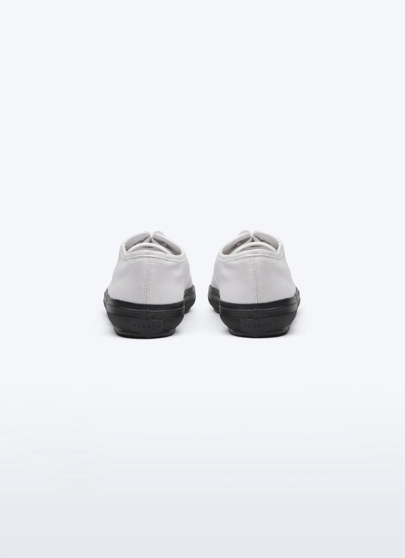 Fursac - Tennis Blanches En Toile De Coton - Blanc - Homme