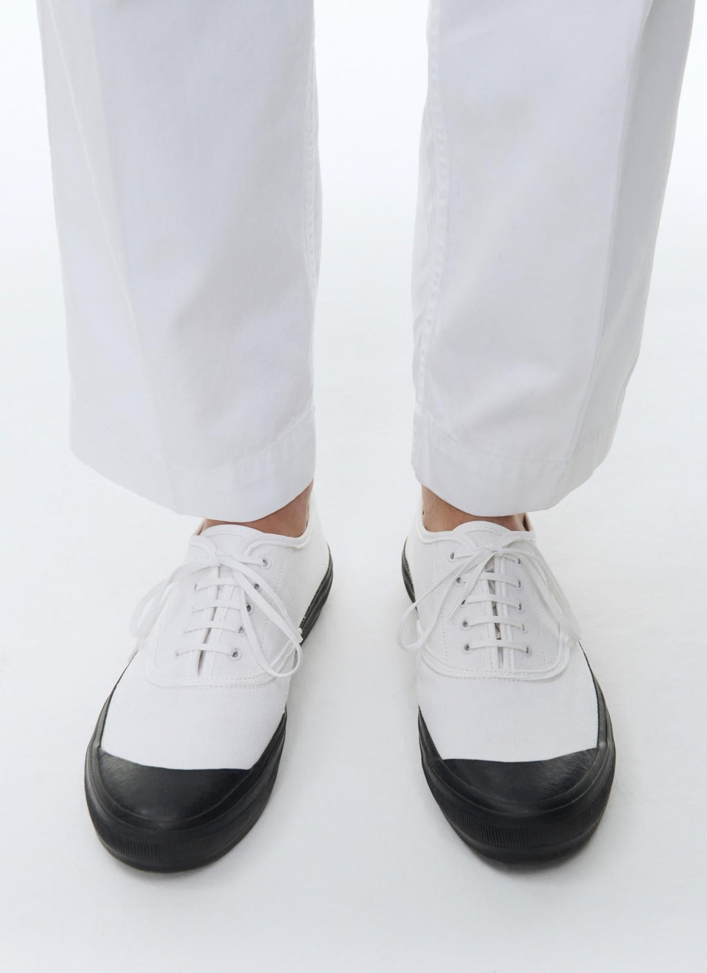 Fursac - Zapatillas deportivas de lona de algodón blanco - Blanco - Hombre
