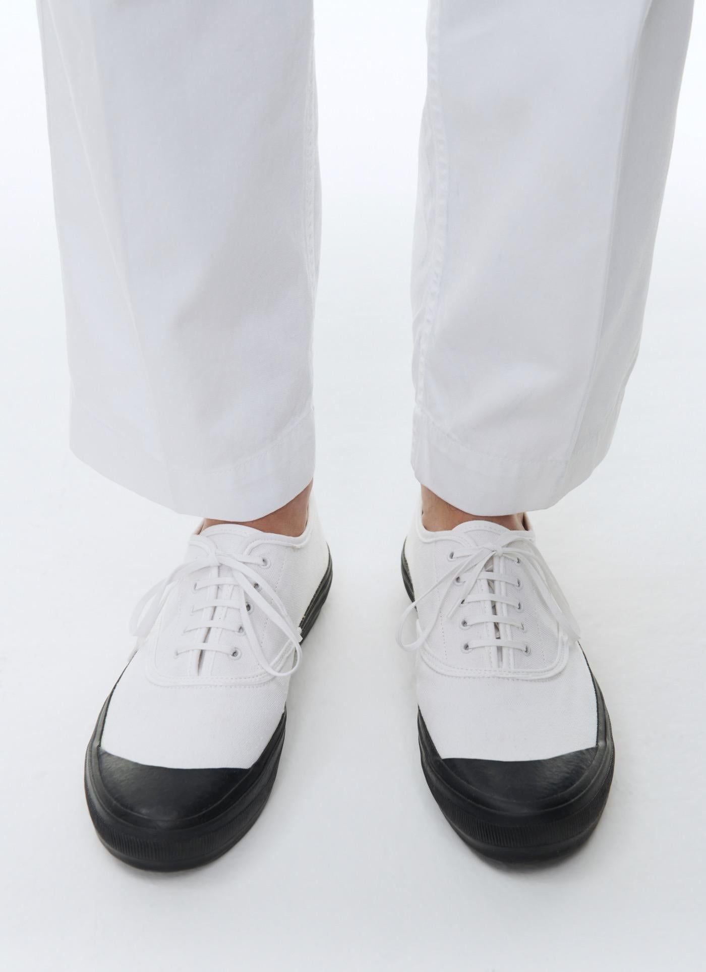 Fursac - Zapatillas deportivas de lona de algodón blanco - Blanco - Hombre