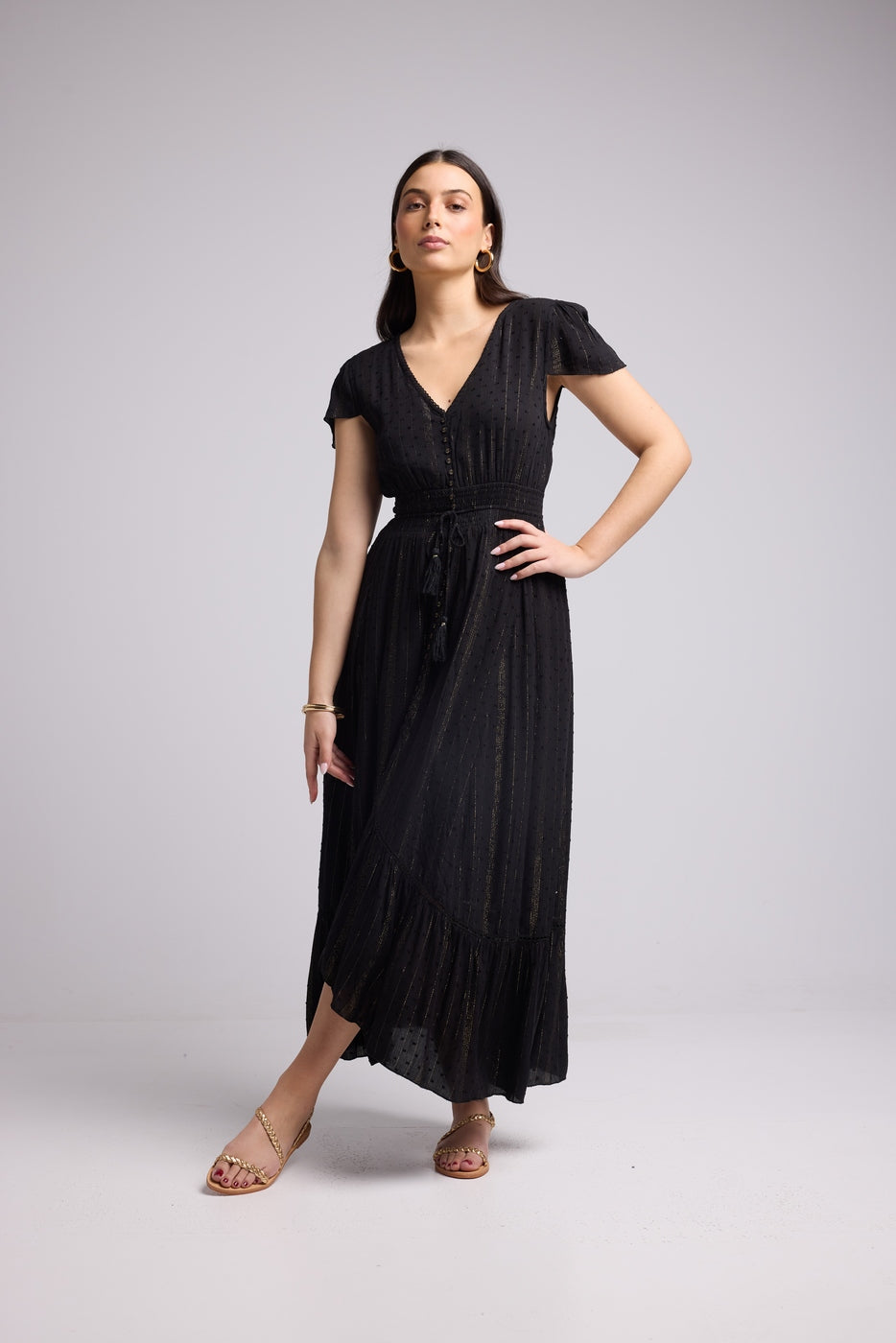 Robe Longue - Luana - Noir