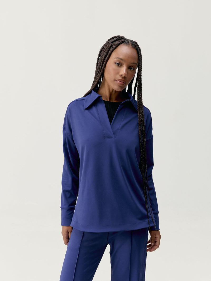 Sweatshirt Lua Polo - Next Blue - Femme