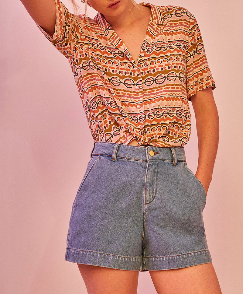 Pantalón corto Luca - Azul claro