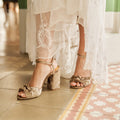 Flordeasoka - Lucca 9 Nugat Heeled Shoes - Dark Beige