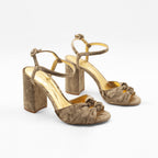 Flordeasoka - Lucca 9 Nugat Heeled Shoes - Dark Beige