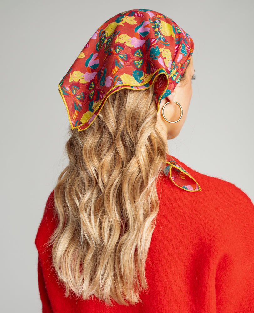 Square Scarf - Holy Red Clay