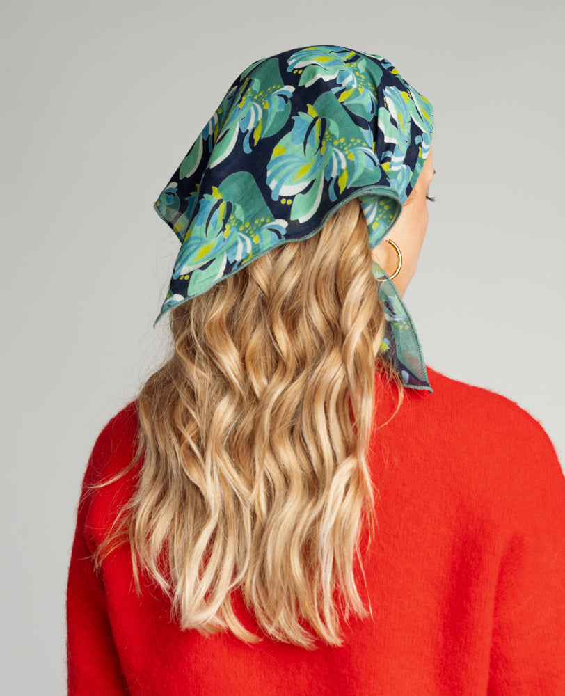 Square Scarf - Split Navy