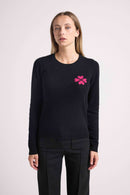 Pull Col Rond Lucky - Noir Rose