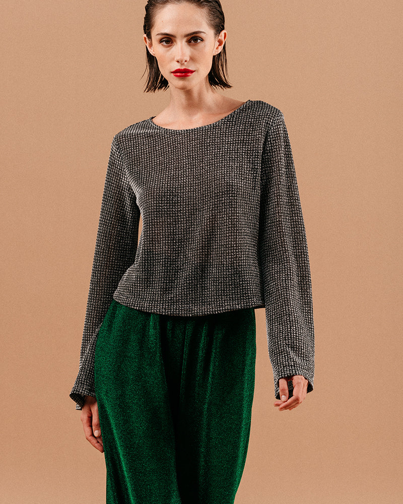 Blusa Lucky - Plateada