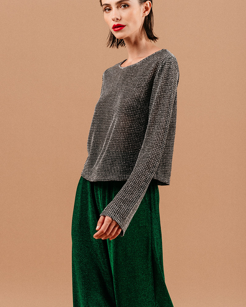 Blusa Lucky - Plateada
