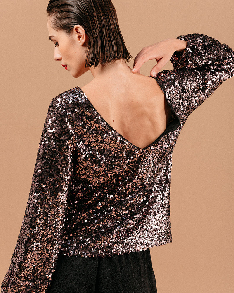 Blusa Ludmila - chocolate