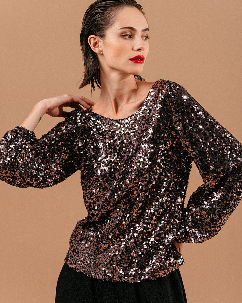 Blusa Ludmila - chocolate