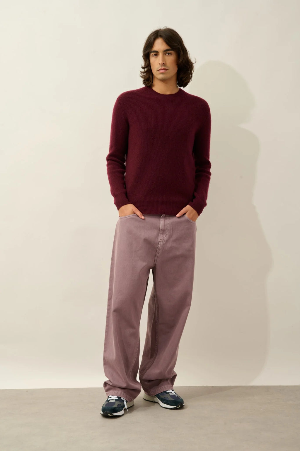 Round-Neck Jumper - Luffy - Mulberry