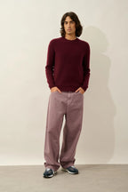 Round-Neck Jumper - Luffy - Mulberry