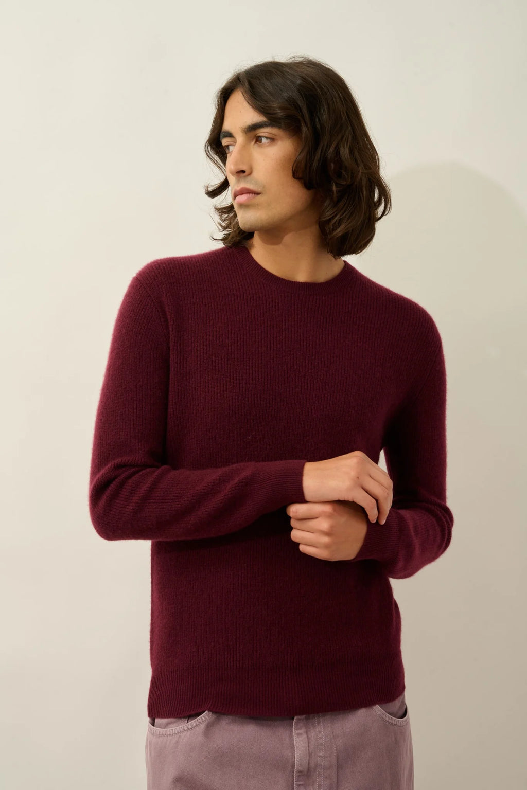 Round-Neck Jumper - Luffy - Mulberry