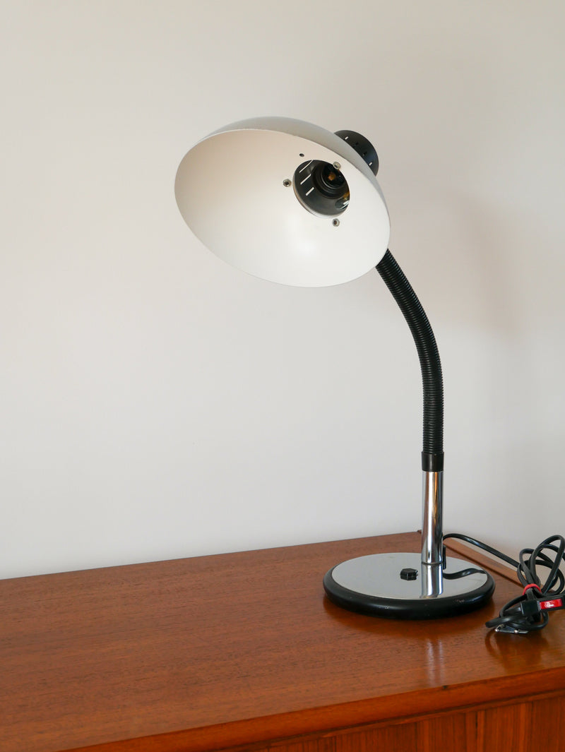 Lampe De Bureau Orientable En Métal Chromé - Aluminor - Design - 1970