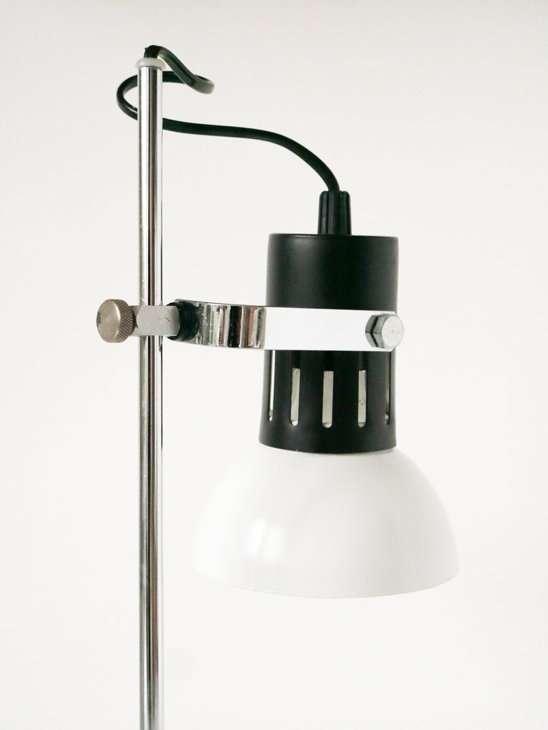 Lampe De Bureau Articulée En Métal Laqué Blanc - Pivotante - Design - 1970