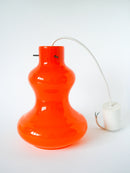 Suspension En Opaline Orange - Design - 1970